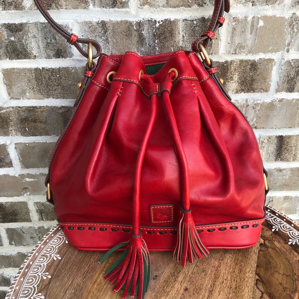 Dooney & Bourke Florentine Leather Drawstring Bag